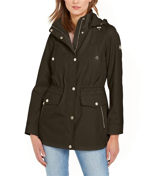 michael kors anorak rain jacket|michael kors anorak.